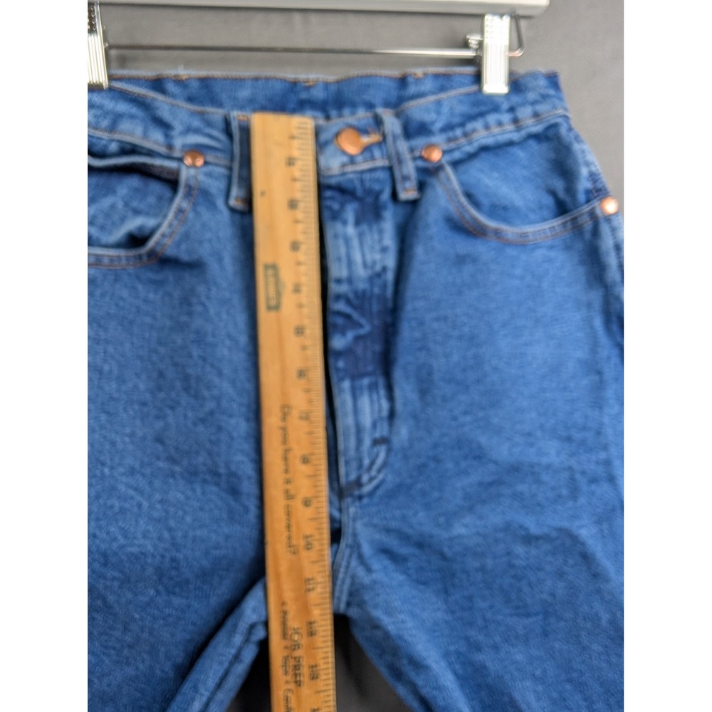 Wrangler Women High Rise Slim Fit Straight Leg Jeans Blue 7x34 - Picture 5 of 7